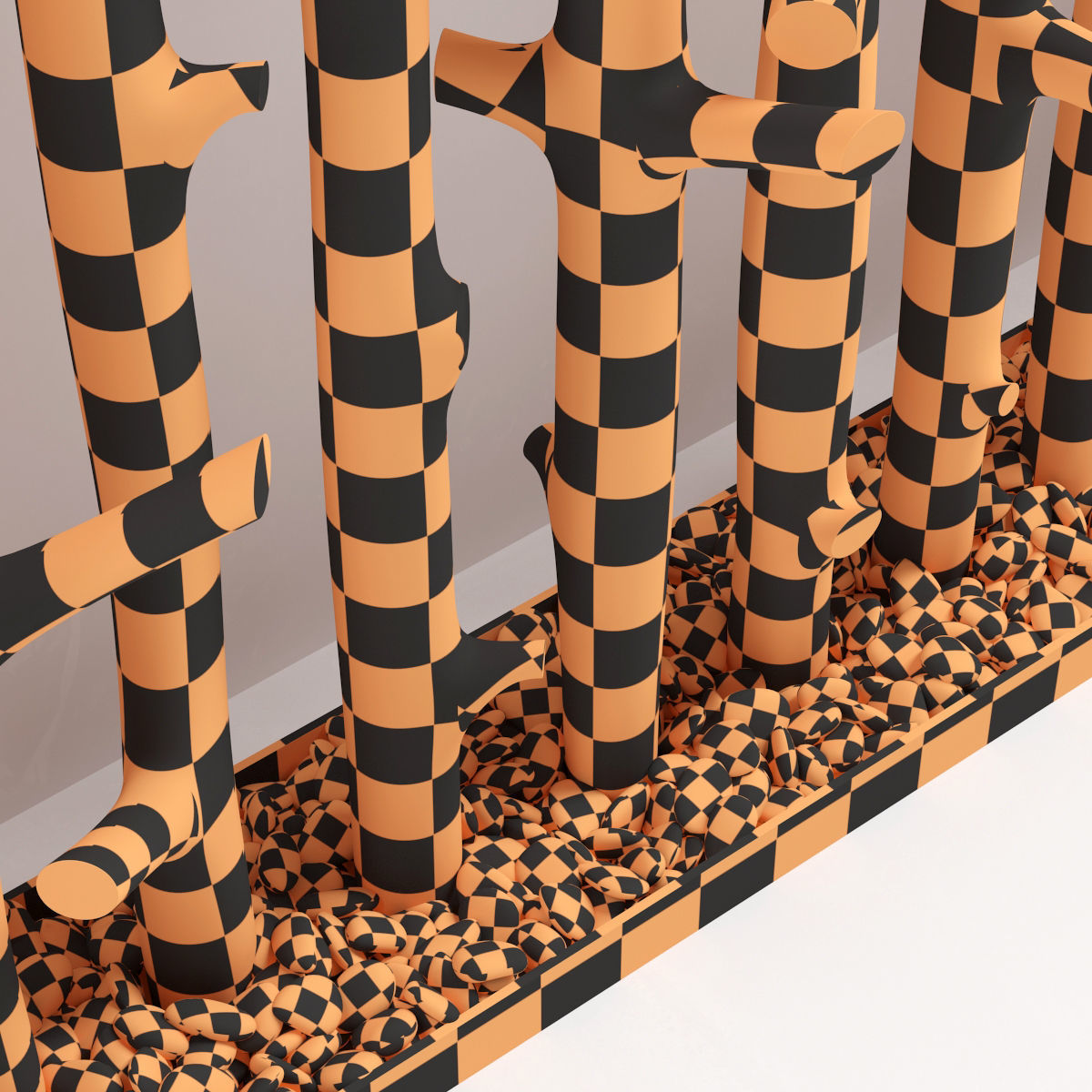 Planter thick sang branch crooked 3D model_17