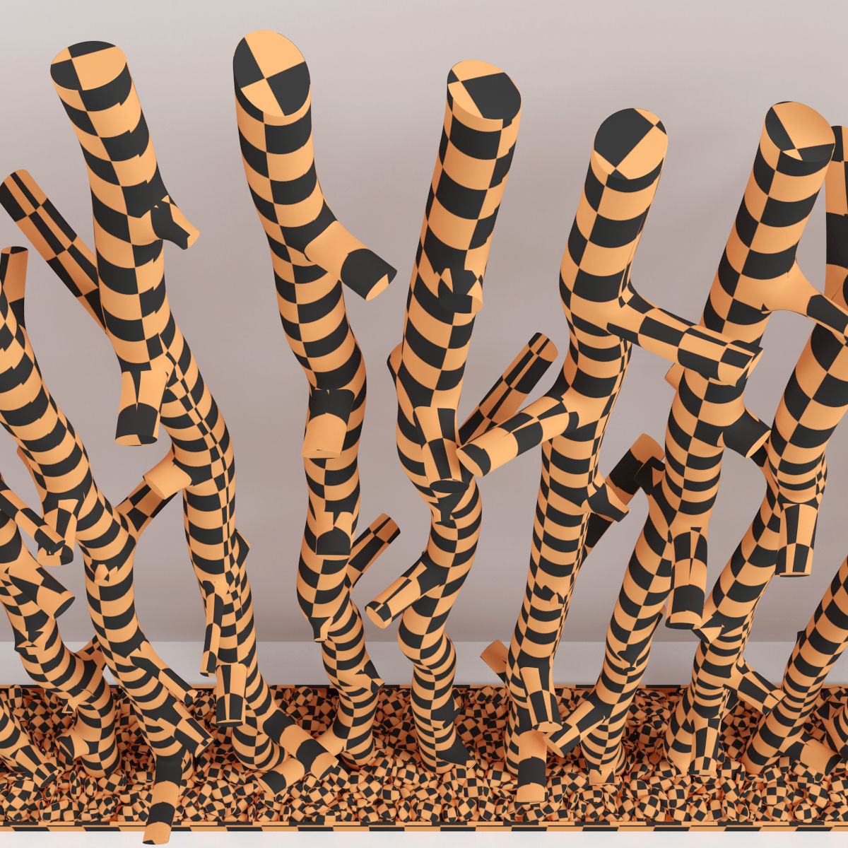 Planter thick sang branch crooked 3D model_20