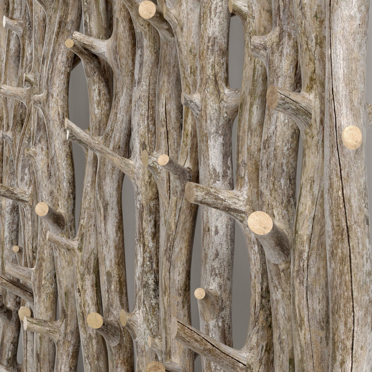 Planter thick sang branch crooked 3D model_4