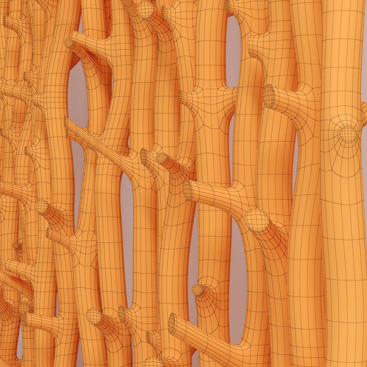 Planter thick sang branch crooked 3D model_15