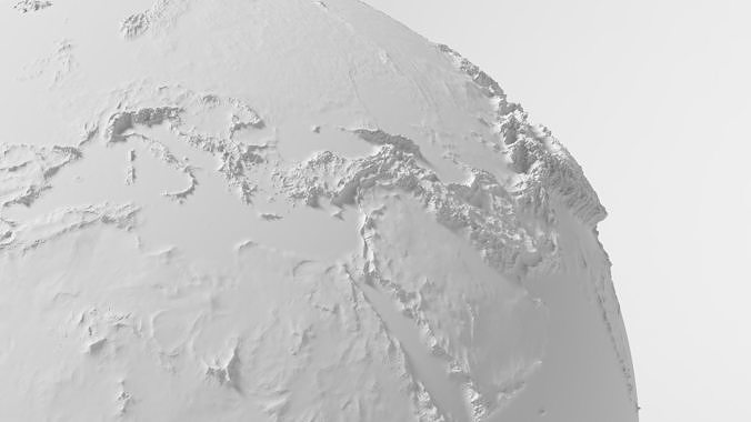 Planet Earth - Realistic 3D World Globe - Animated 3D model