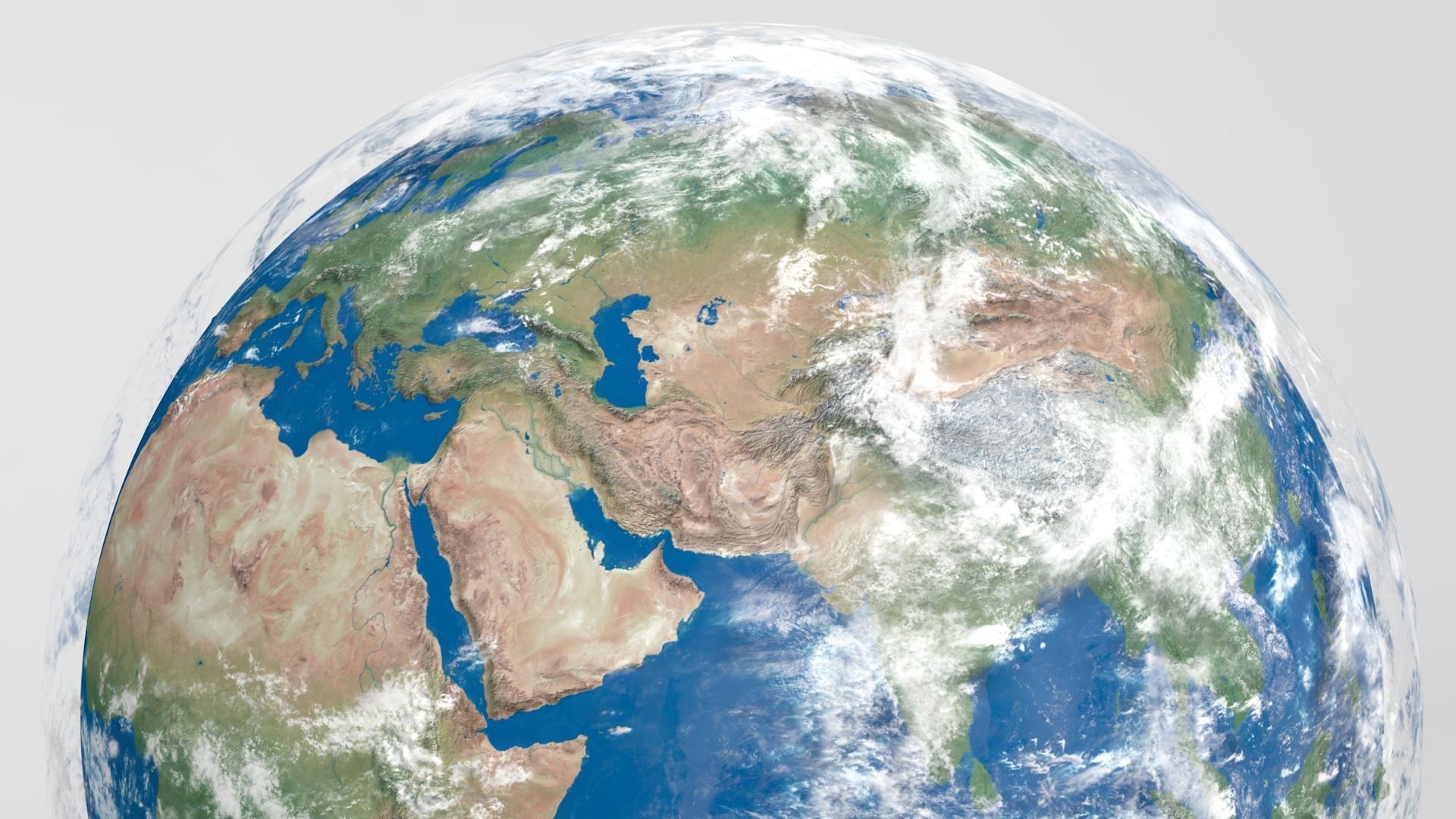 Planet Earth - Realistic 3D World Globe - Animated 3D model_4