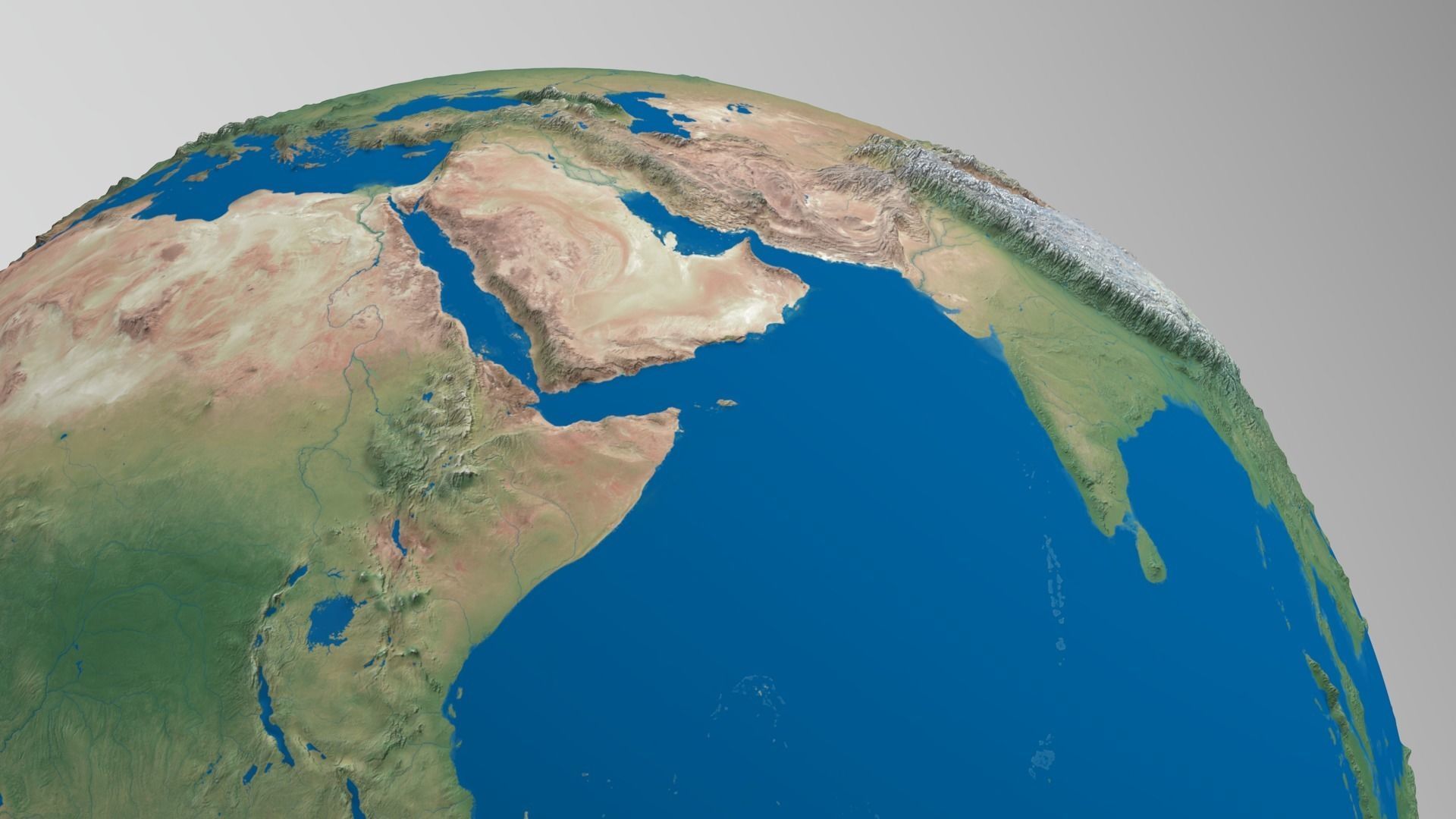Planet Earth - Realistic 3D World Globe - Animated 3D model_5