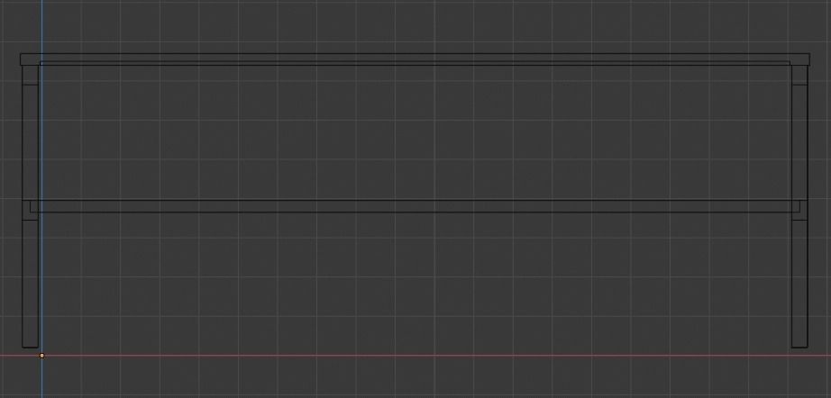 Table desk Low-poly 3D model_21