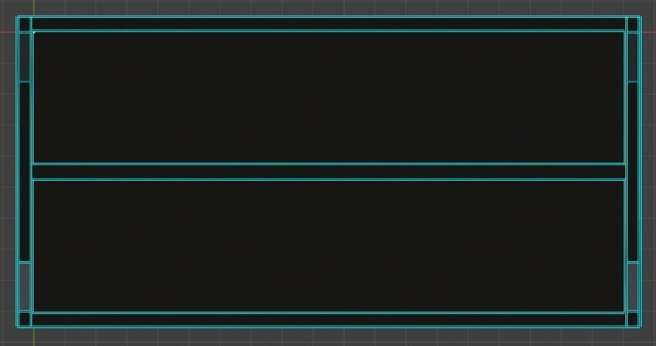 Table desk Low-poly 3D model_18