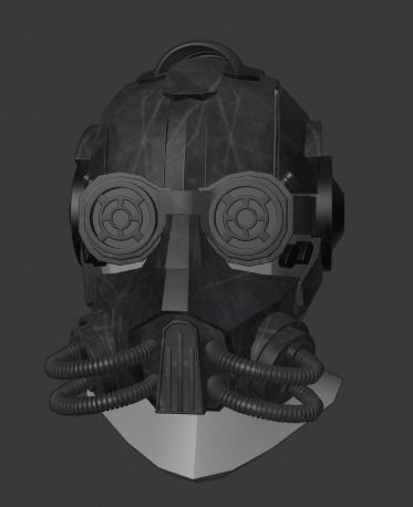 Ewan s Helmet - Steampunk Helmet - Low-poly 3D model_12