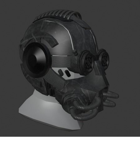 Ewan s Helmet - Steampunk Helmet - Low-poly 3D model_11