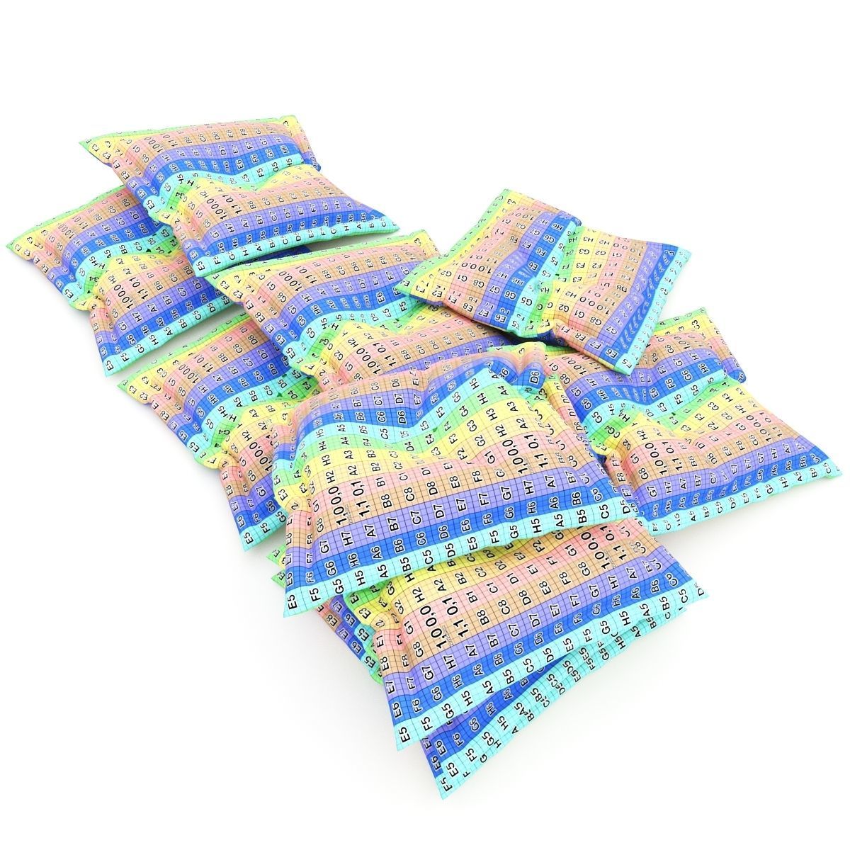 Pillows collection 87 3D model_6