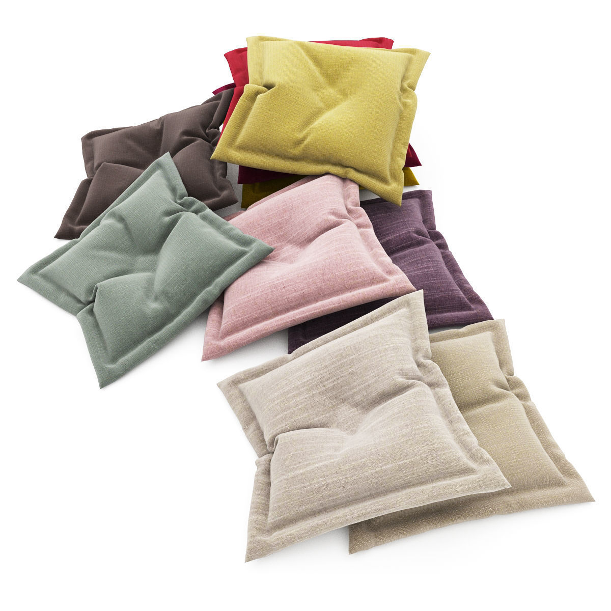 Pillows collection 87 3D model_2
