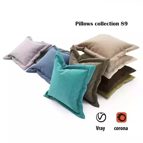 Pillows collection 89 3D model