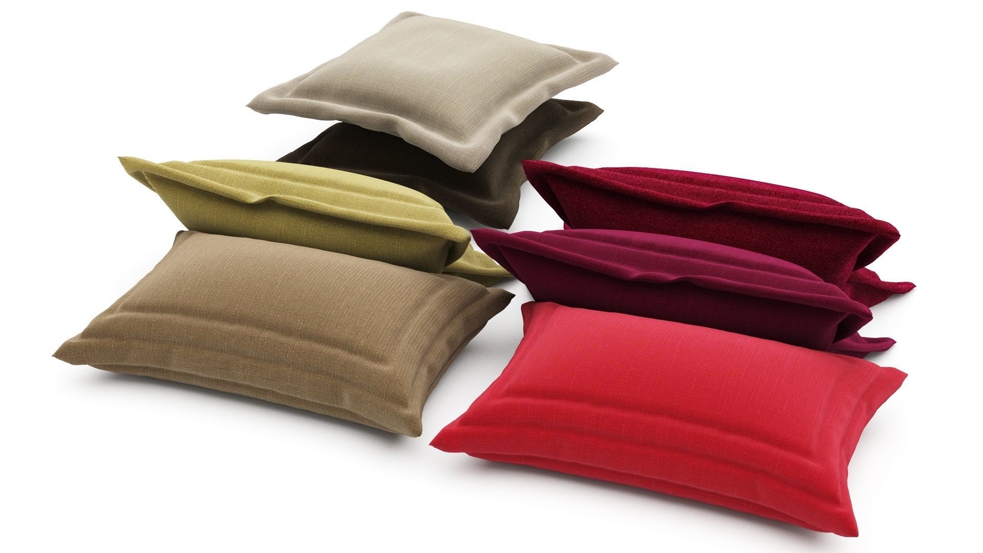 Pillows collection 92  3D model_3