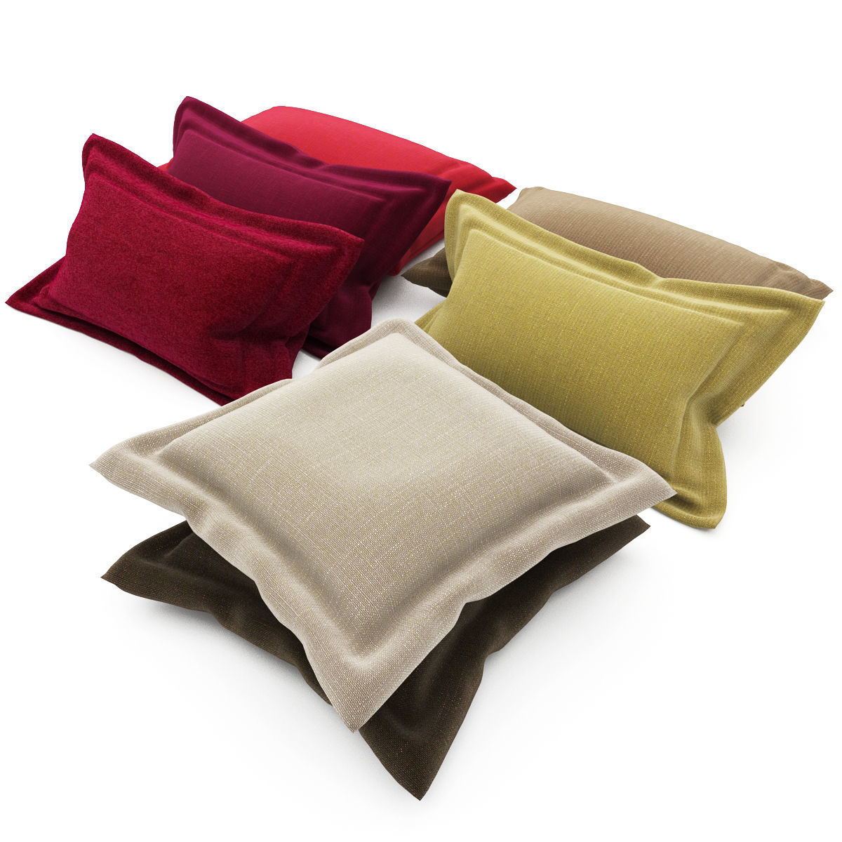 Pillows collection 92  3D model_1