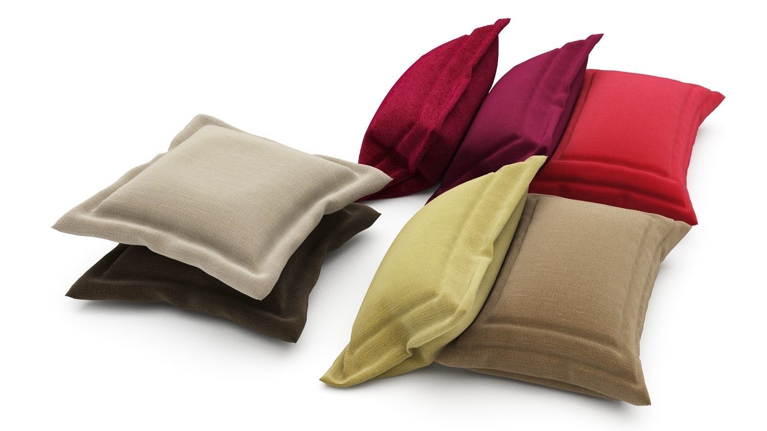 Pillows collection 92  3D model_4