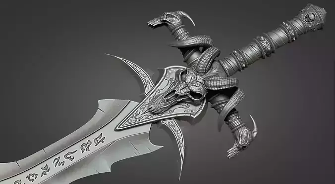 Lich King - Frostmourne v1 3D print model