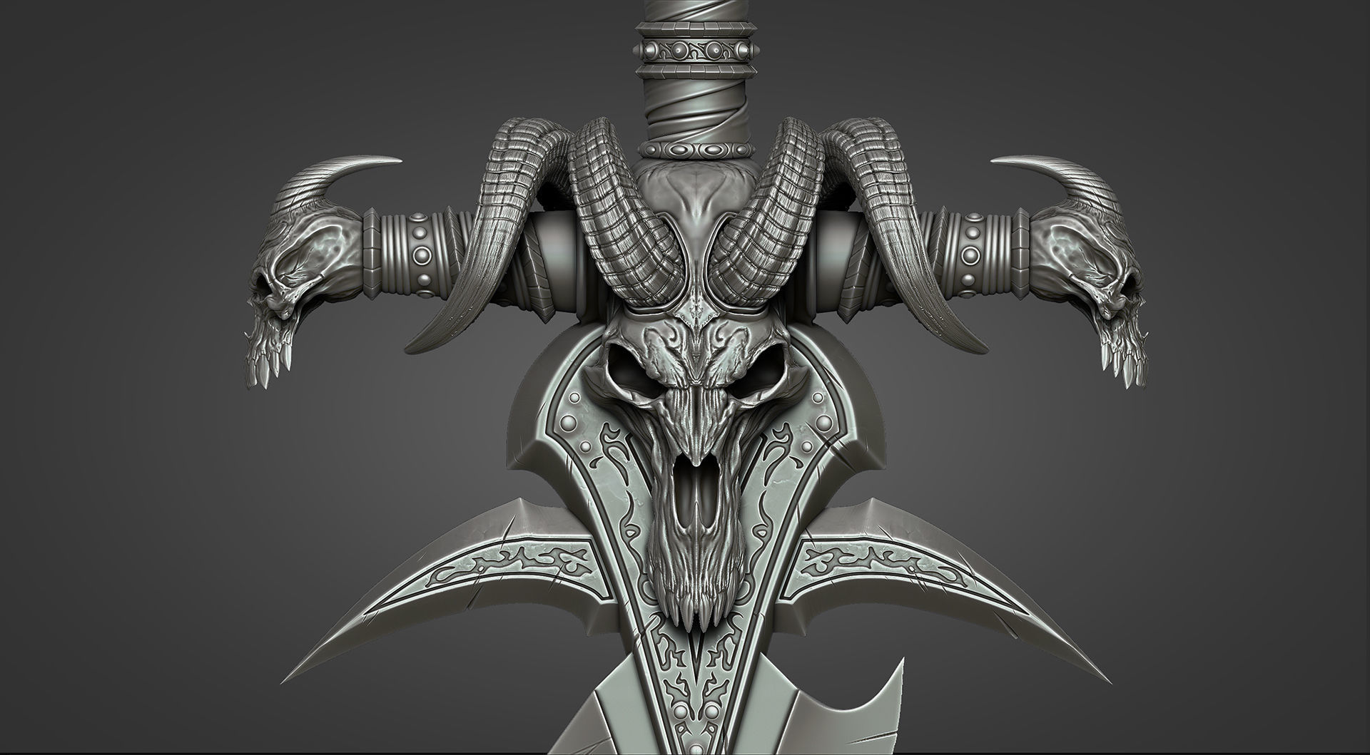 Lich King - Frostmourne v1 3D print model_2