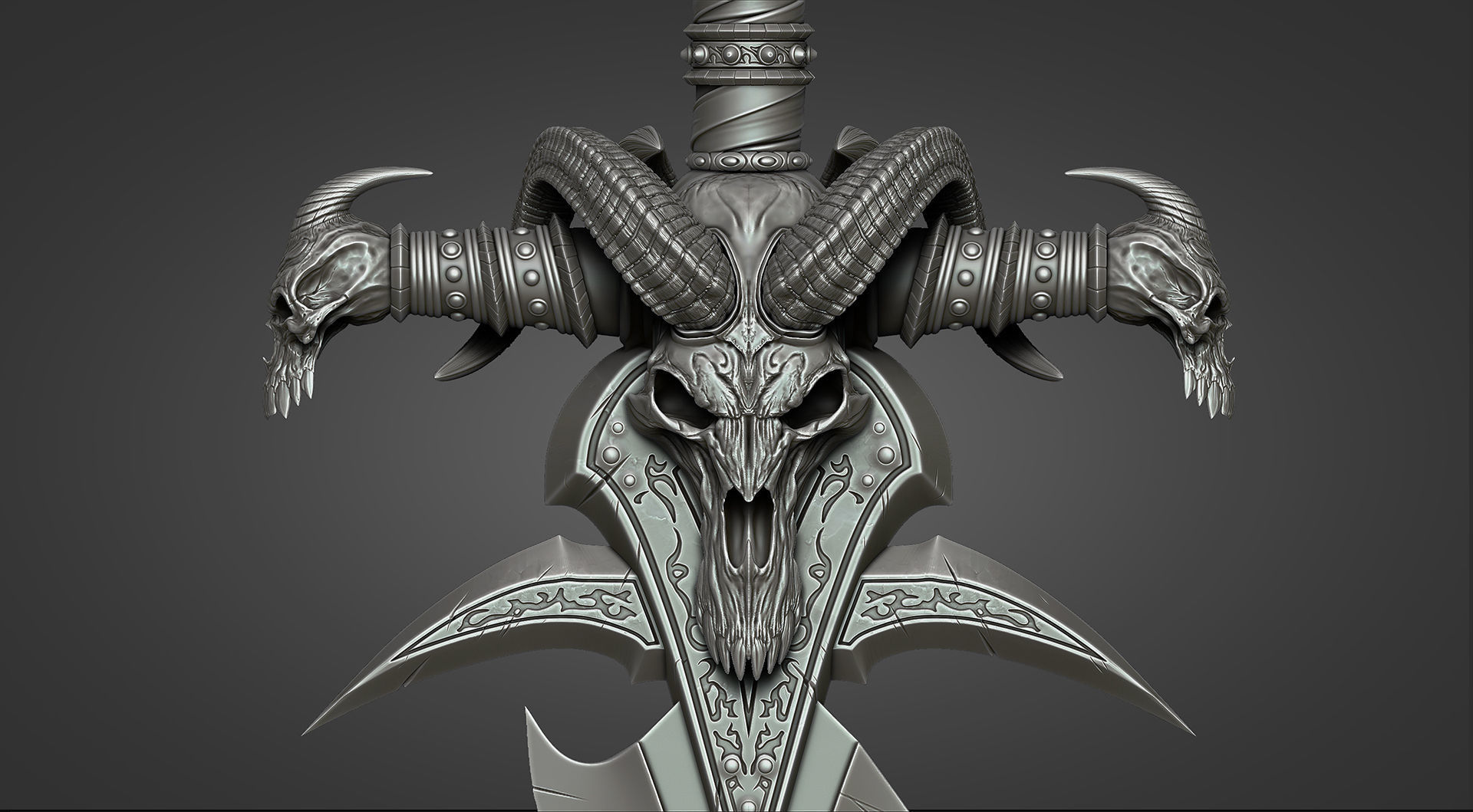 Lich King - Frostmourne v1 3D print model_1