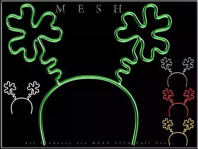 Shamrock Headband Low-poly 3D model