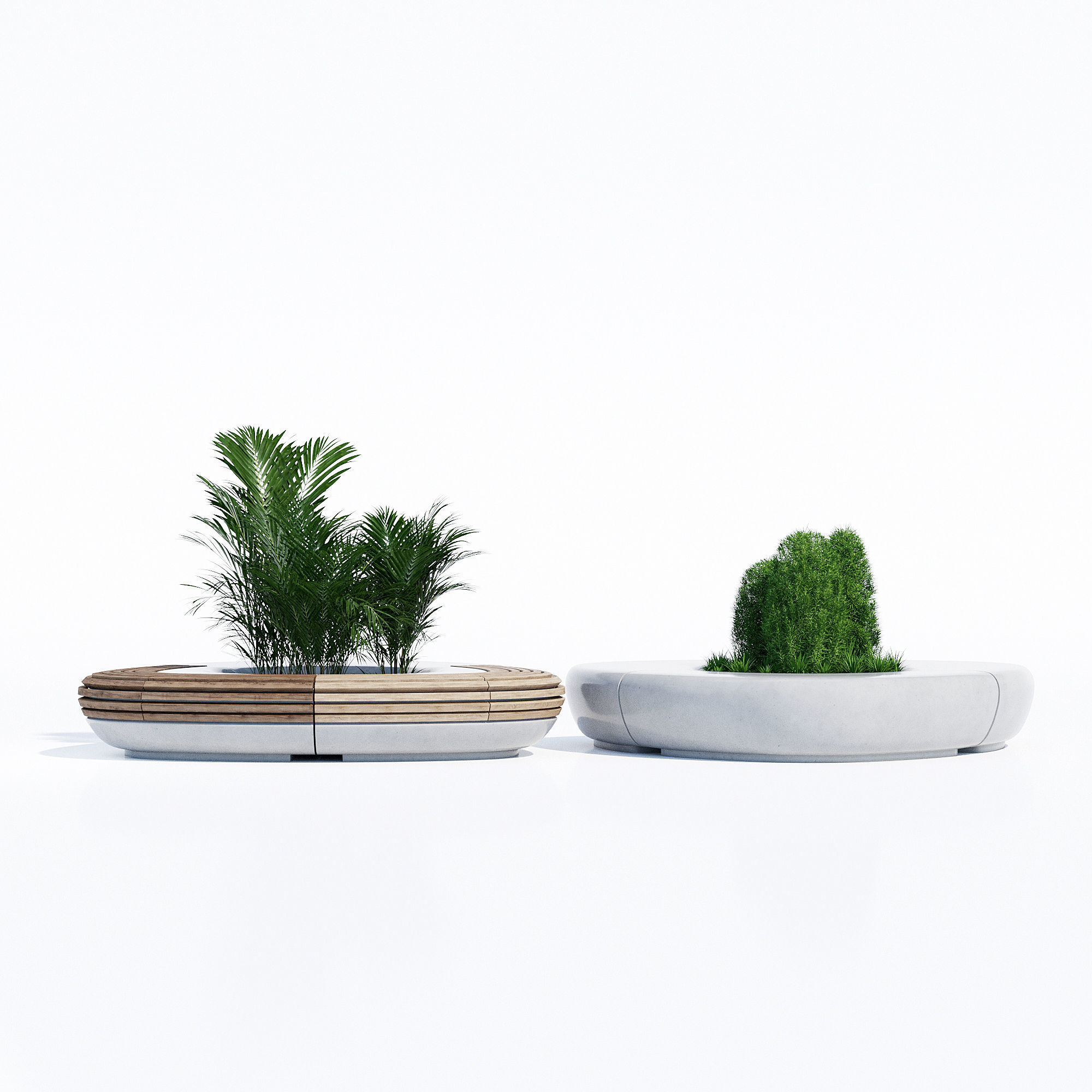 Tree line 3D model_2