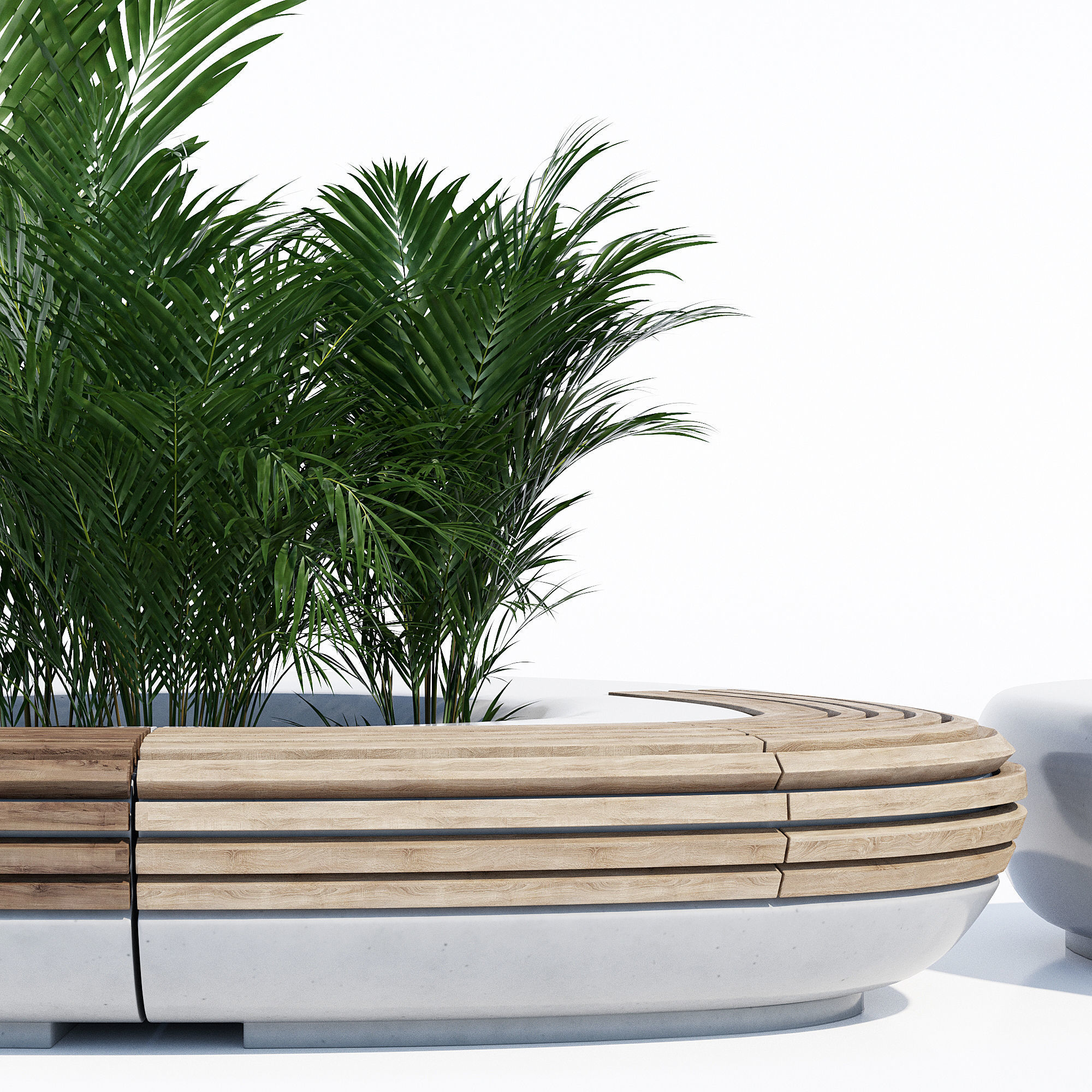 Tree line 3D model_6