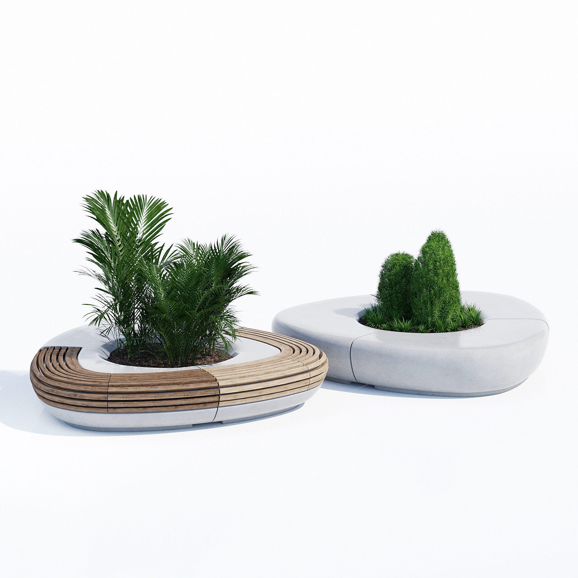 Tree line 3D model_1