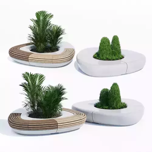 Tree line 3D model