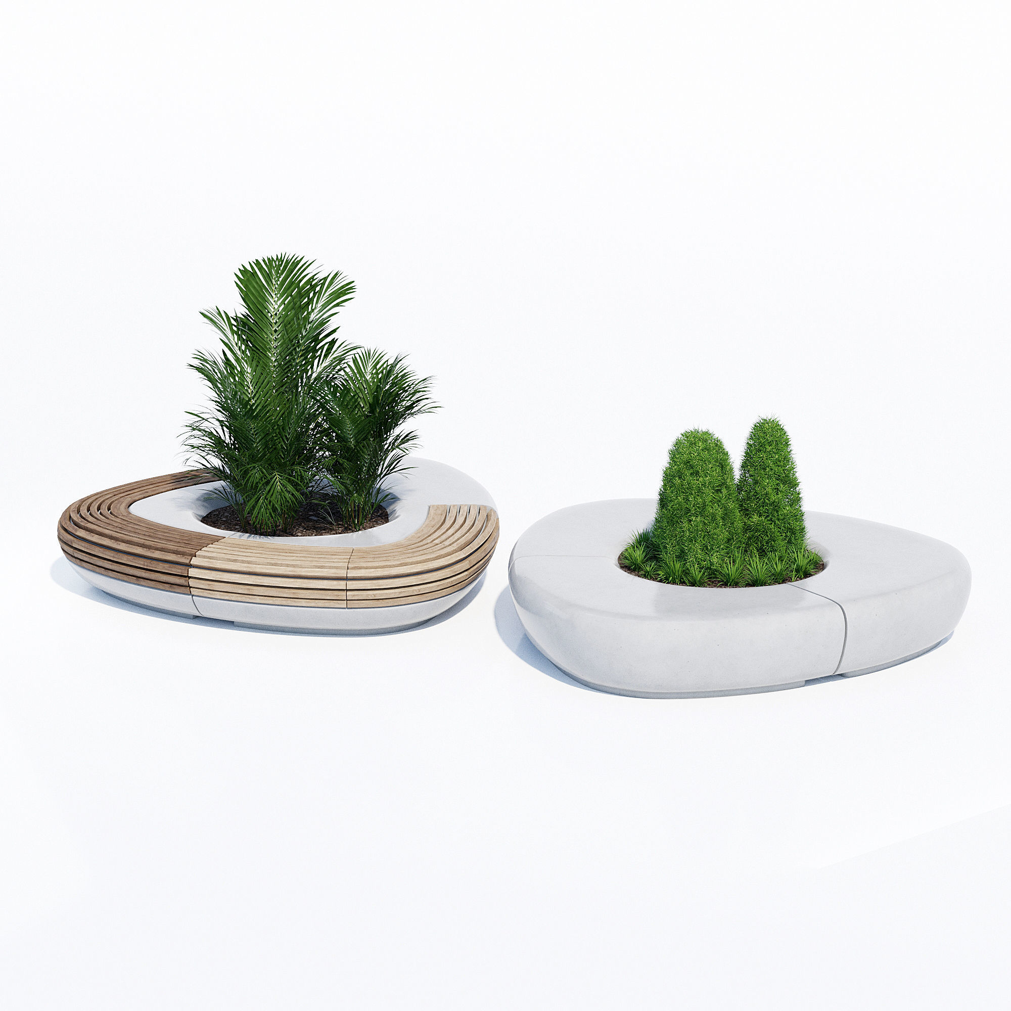 Tree line 3D model_3