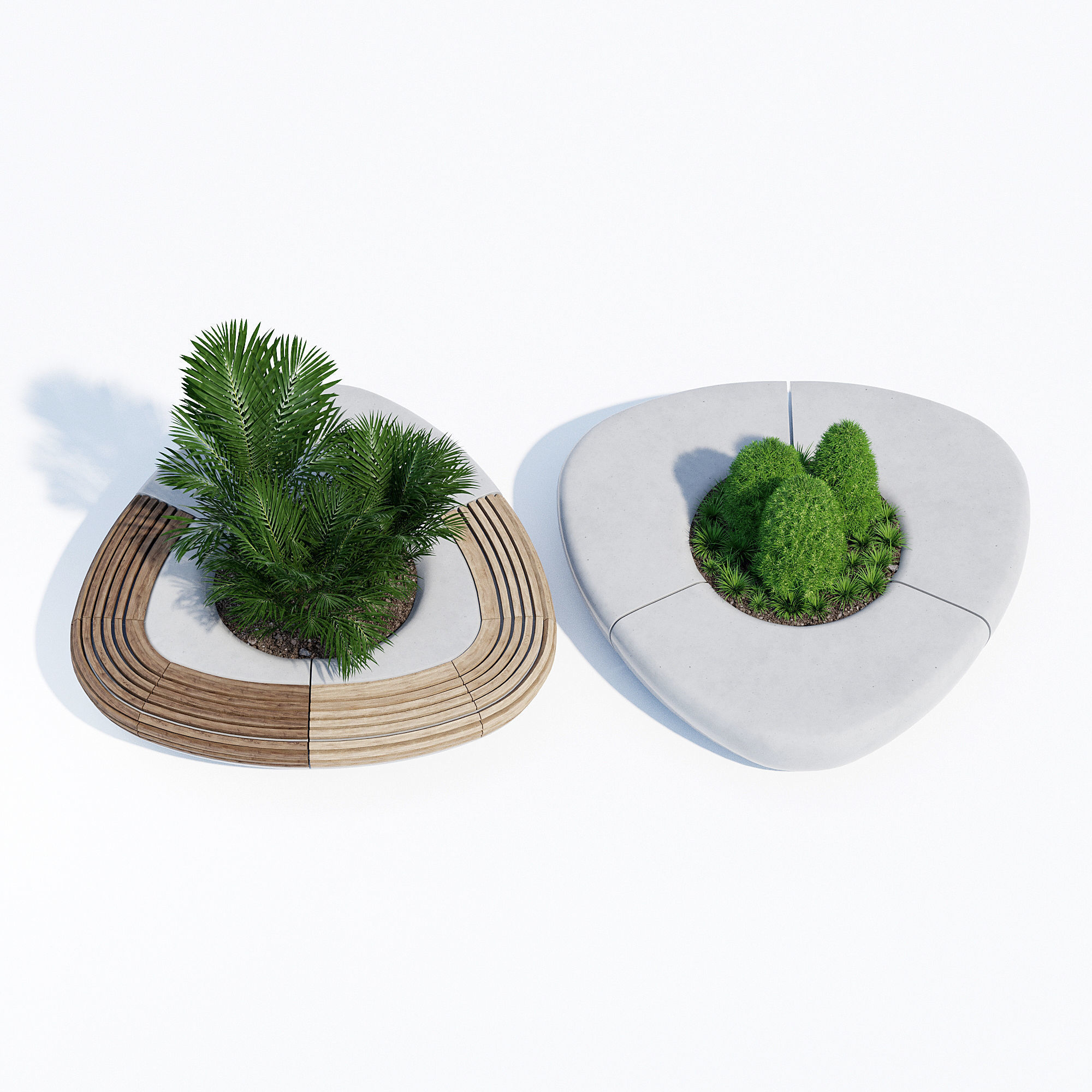 Tree line 3D model_4