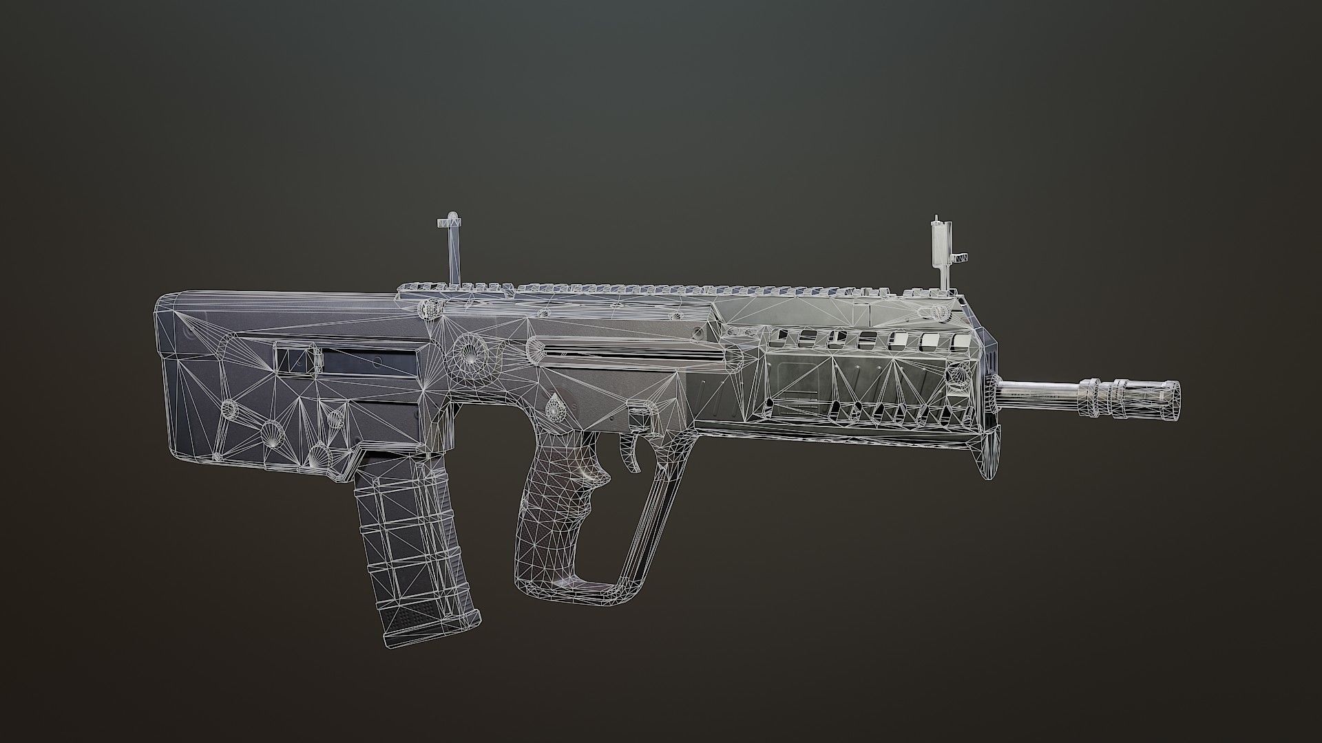 Tavor X95 IWI Low-poly 3D model_18