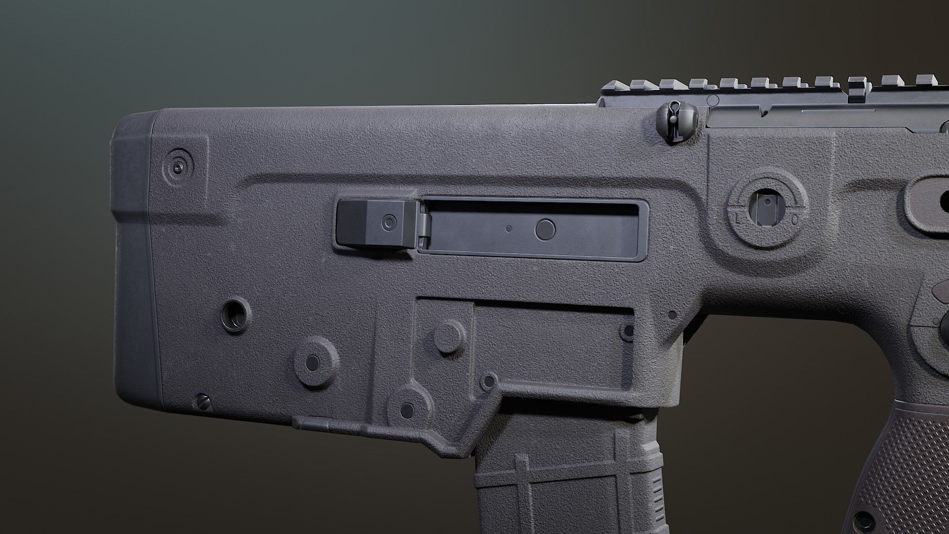 Tavor X95 IWI Low-poly 3D model_11