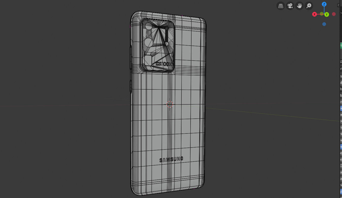 Samsung Galaxy S20 and S20 Plus and S20 Ultra Official Color Low-poly 3D model_17