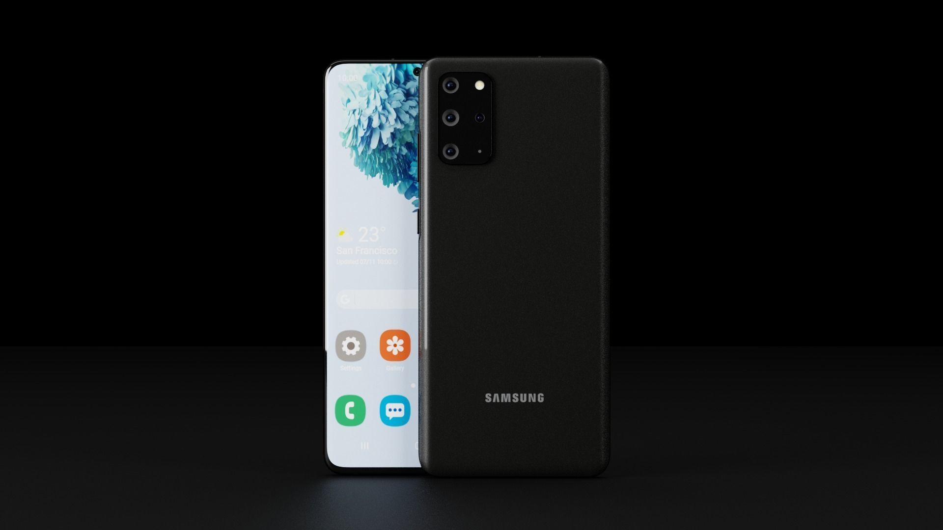 Samsung Galaxy S20 and S20 Plus and S20 Ultra Official Color Low-poly 3D model_5