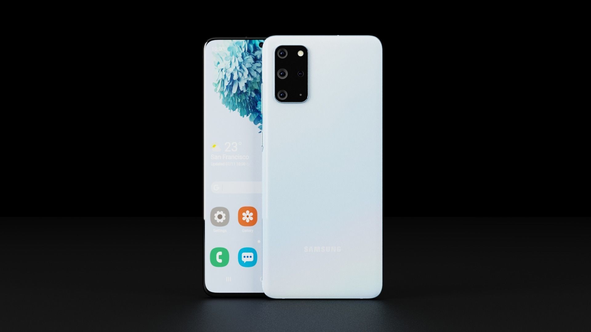 Samsung Galaxy S20 and S20 Plus and S20 Ultra Official Color Low-poly 3D model_7
