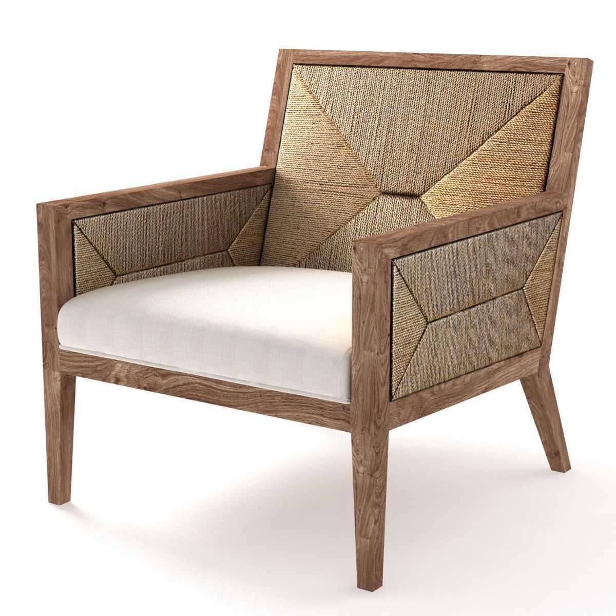 Restoration Hardware Milos Chair 3D model_2