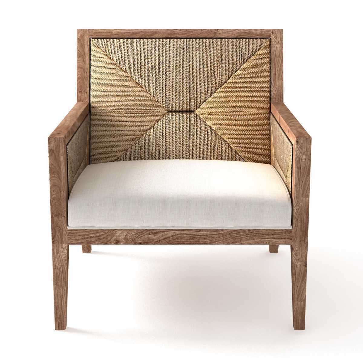 Restoration Hardware Milos Chair 3D model_1