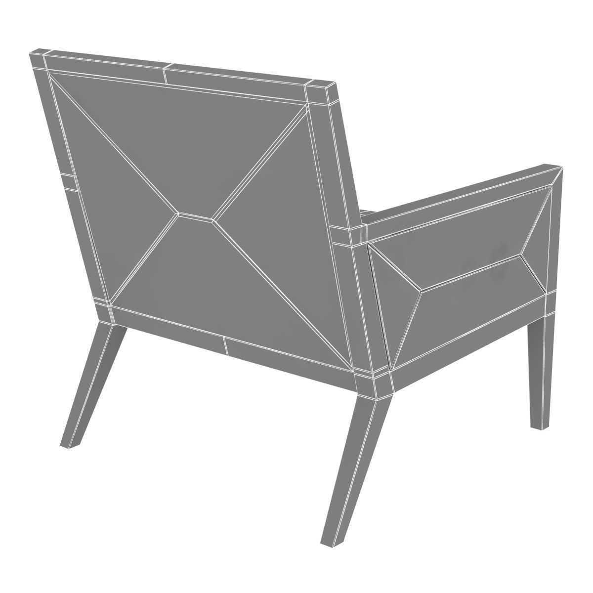 Restoration Hardware Milos Chair 3D model_9