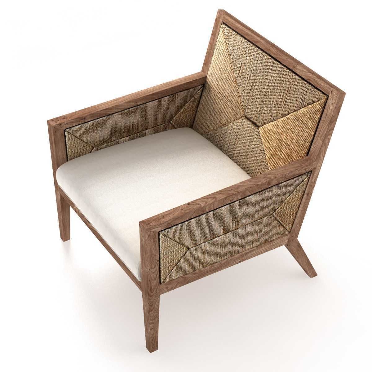 Restoration Hardware Milos Chair 3D model_6