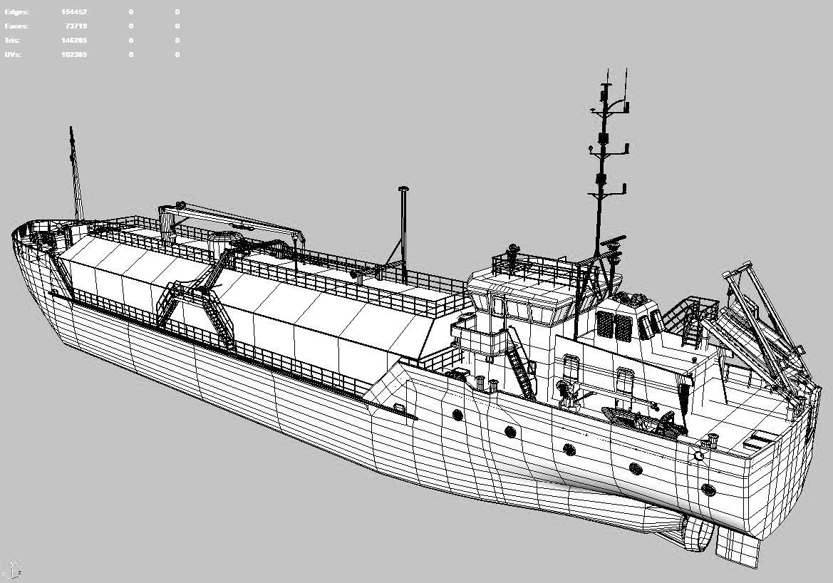 collection Ships tanker boat 3D model_18