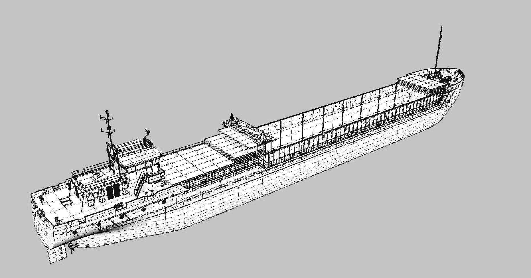 collection Ships tanker boat 3D model_15