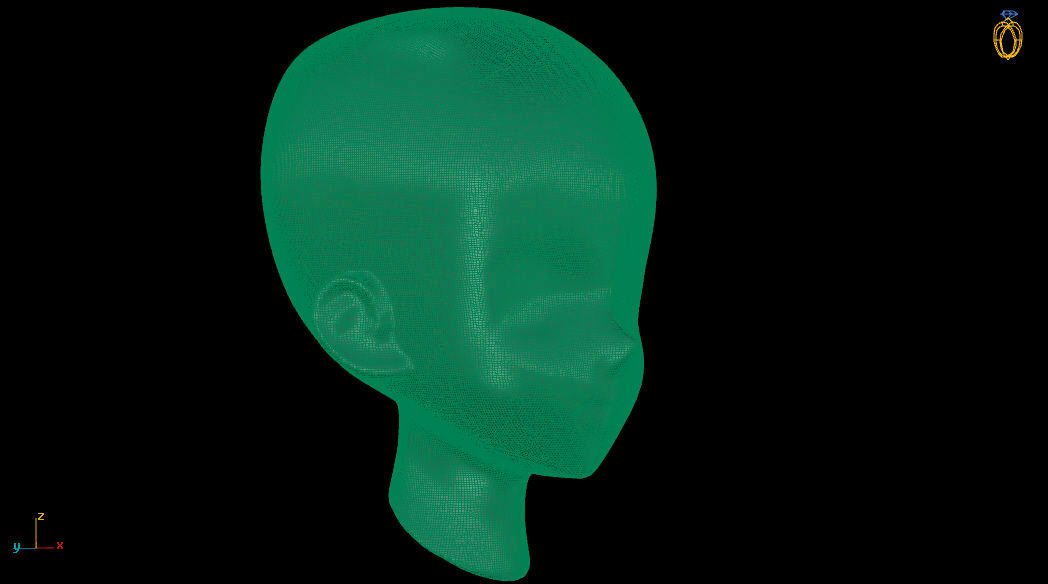 Anime Head Base Mesh Free 3D model_2