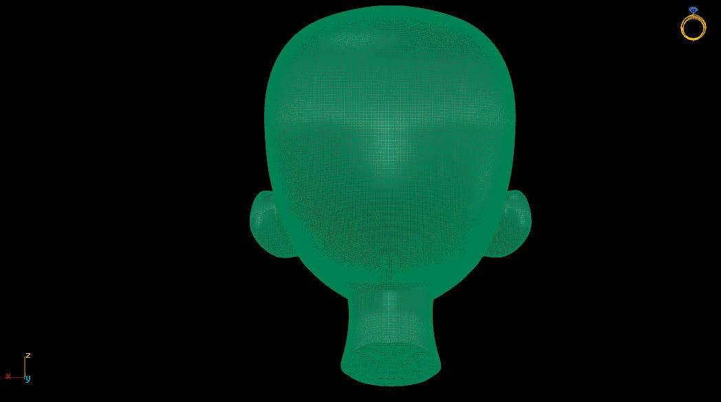 Anime Head Base Mesh Free 3D model_7