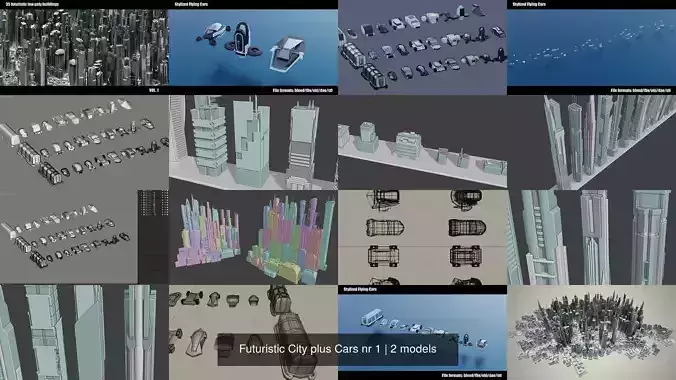 Futuristic City plus Cars nr 1