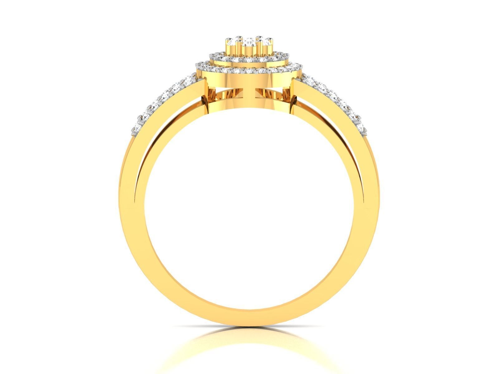 Women Band Ring 3dm render detail 3D print model_2