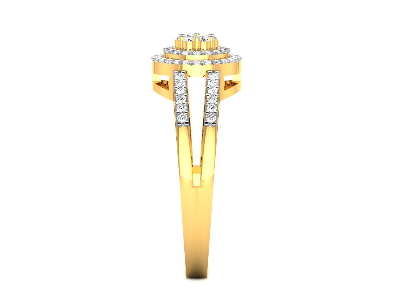 Women Band Ring 3dm render detail 3D print model_7