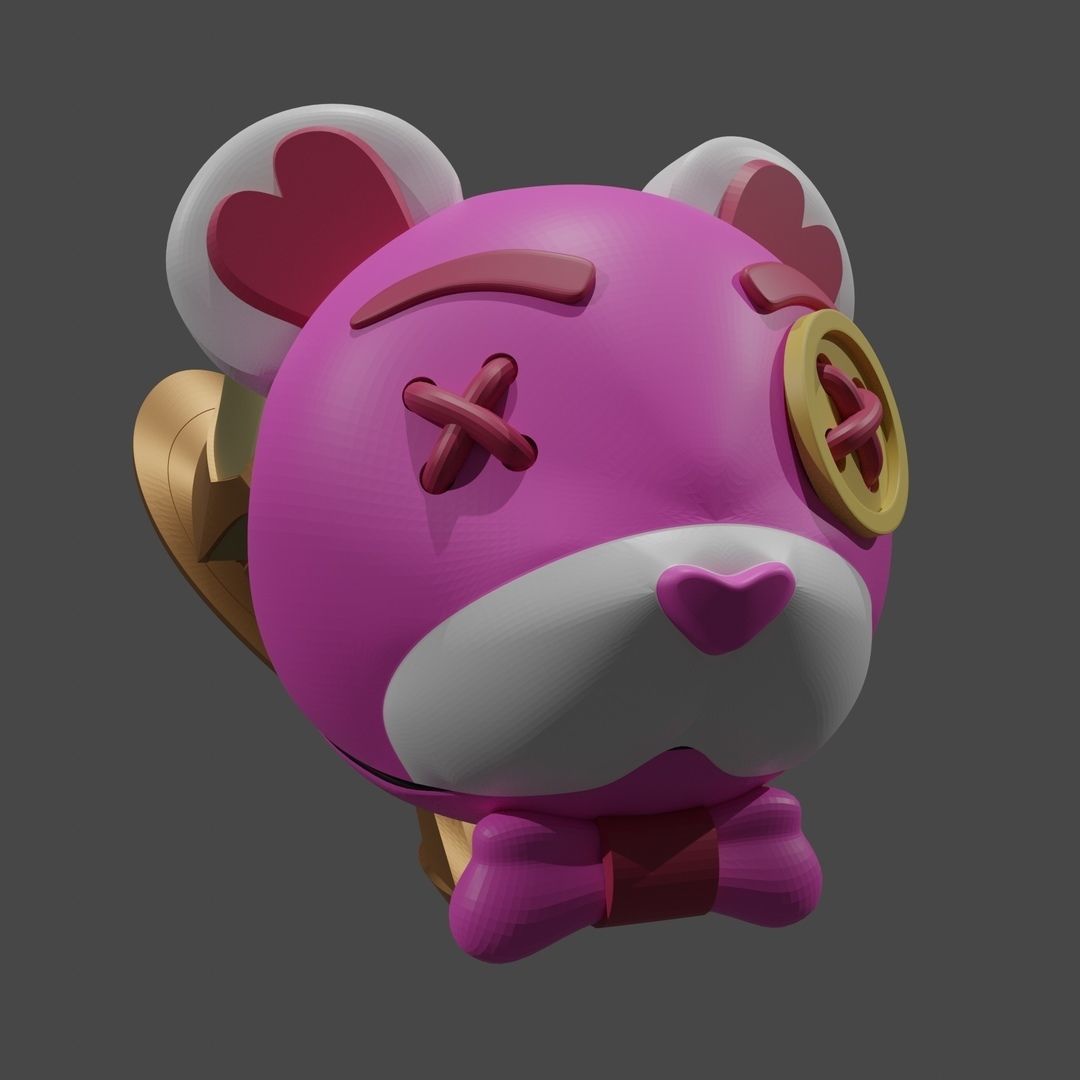 heartseeker jinx fishbones gun  League of Legends  for printing 3D print model_1