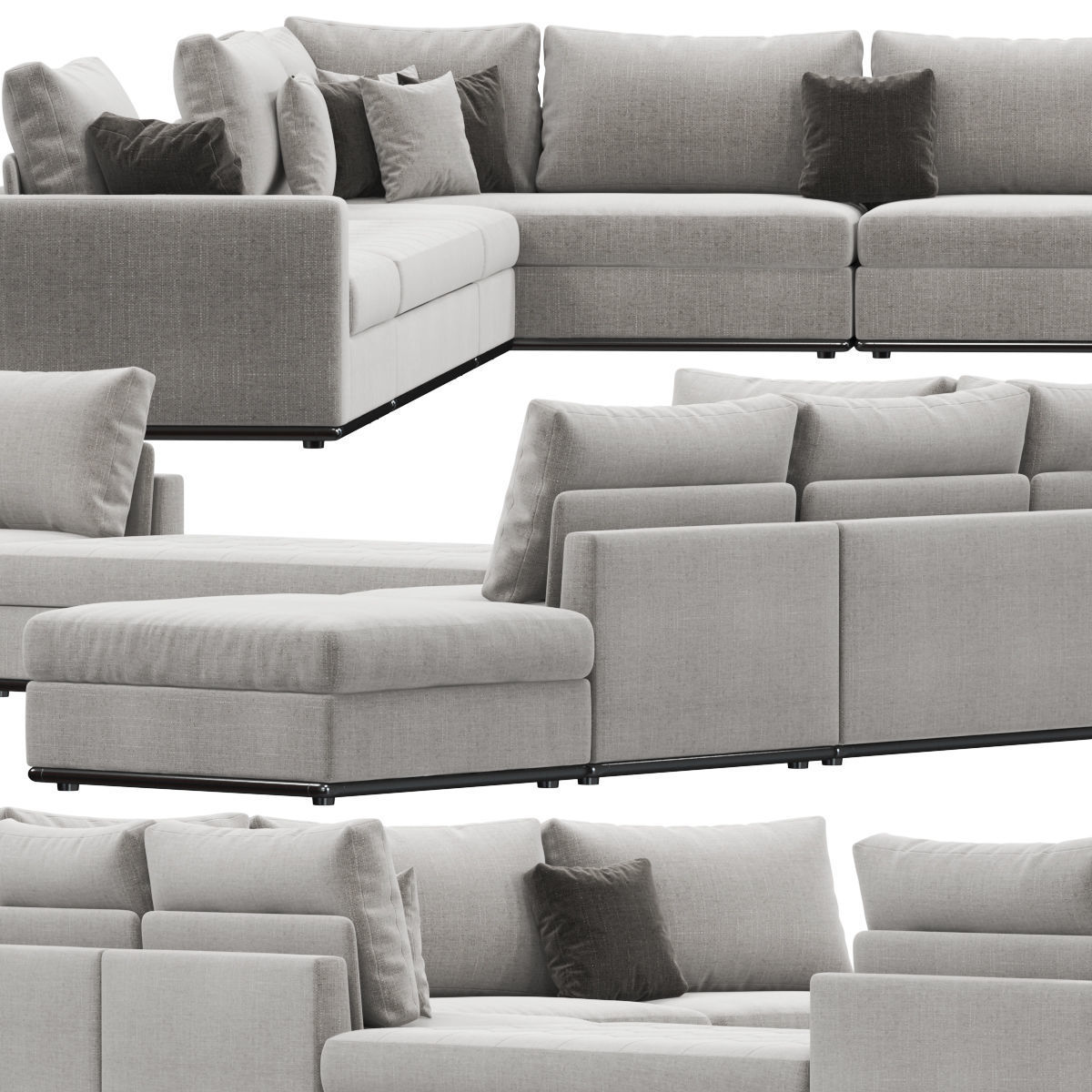 Giulio Marelli Oliver sofa 3D model_2