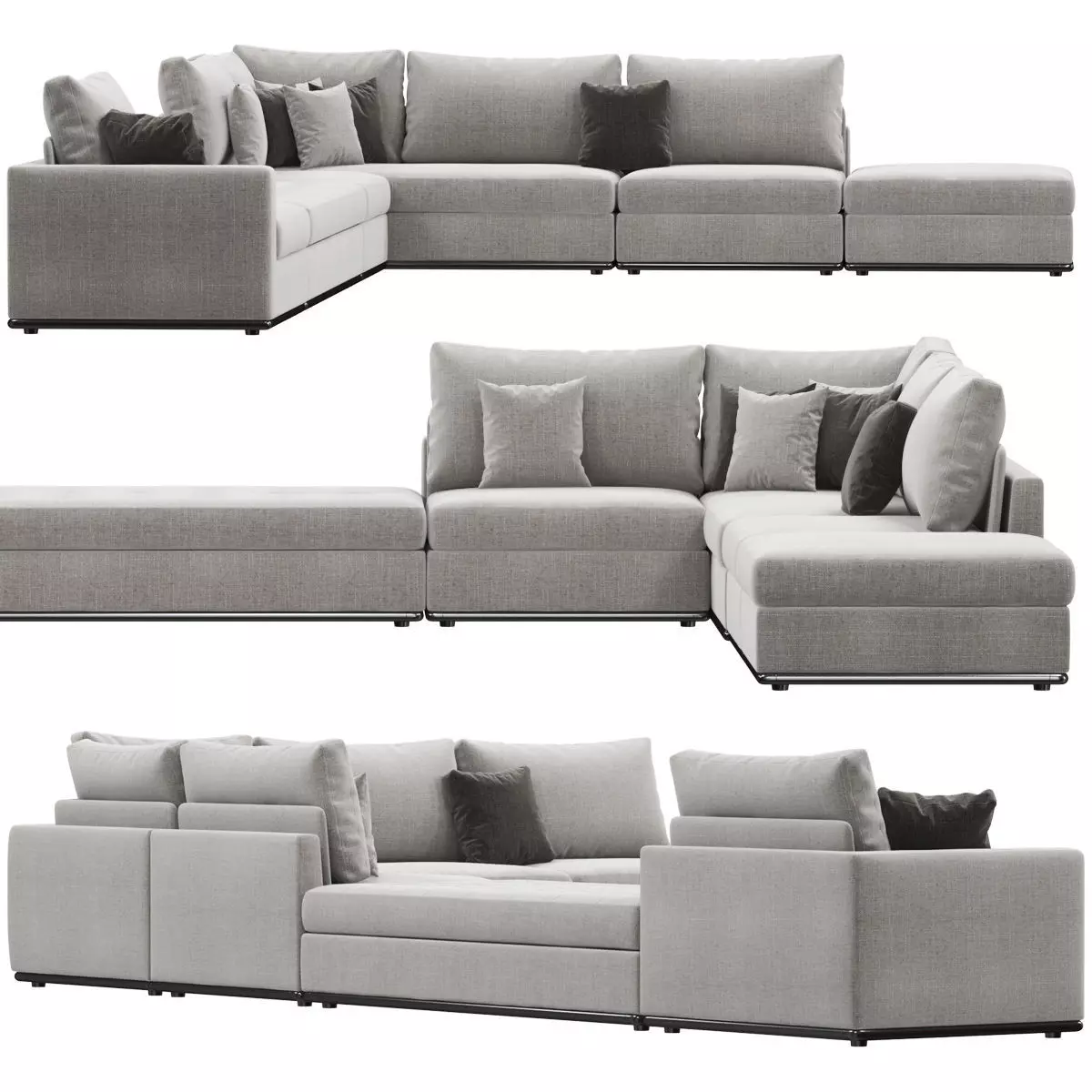 Giulio Marelli Oliver sofa 3D model_0