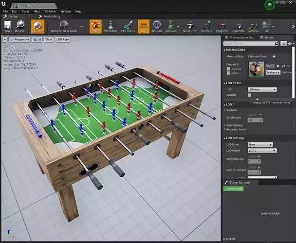 FoosBall Table - Asset
