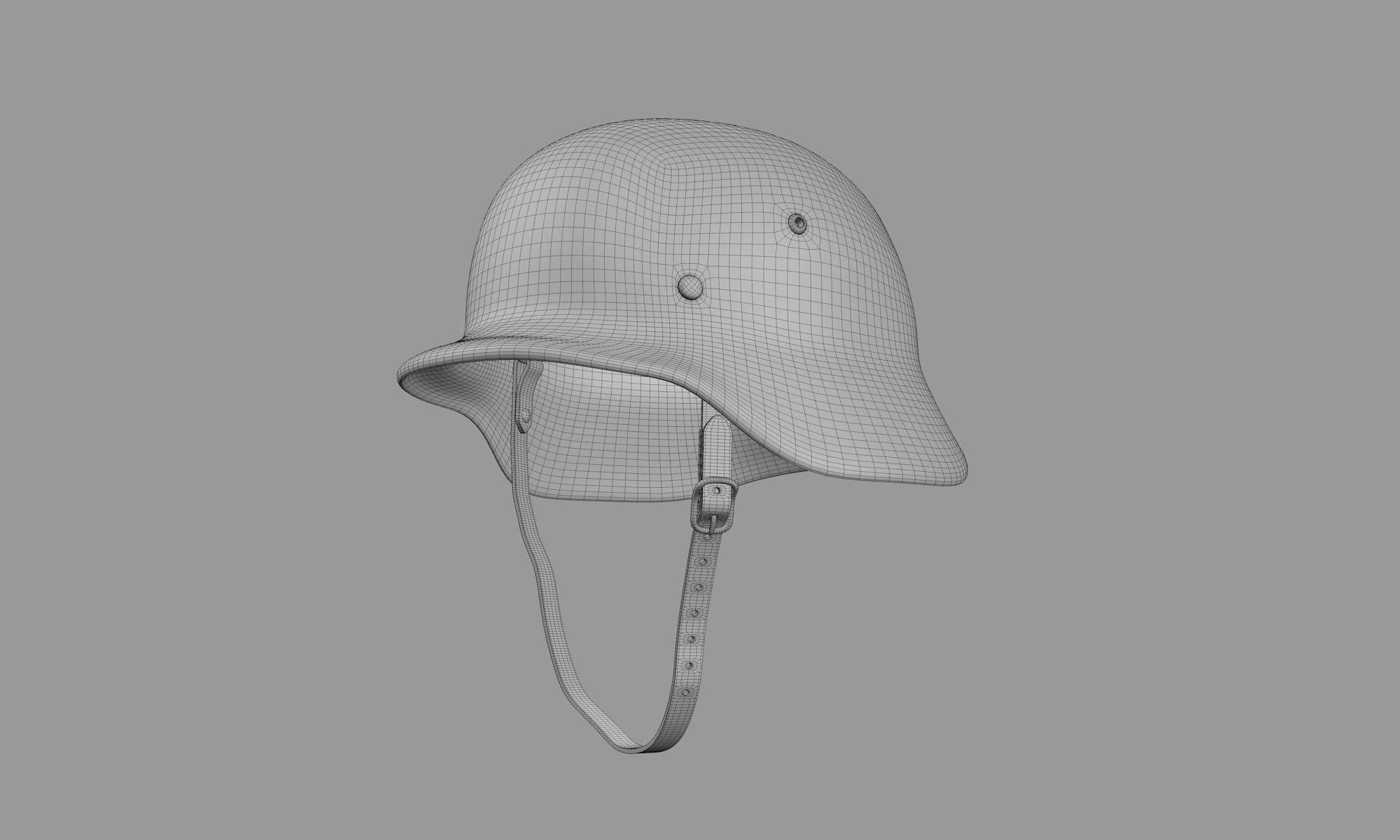German Wehrmacht Helmet - WWII 3D model_4