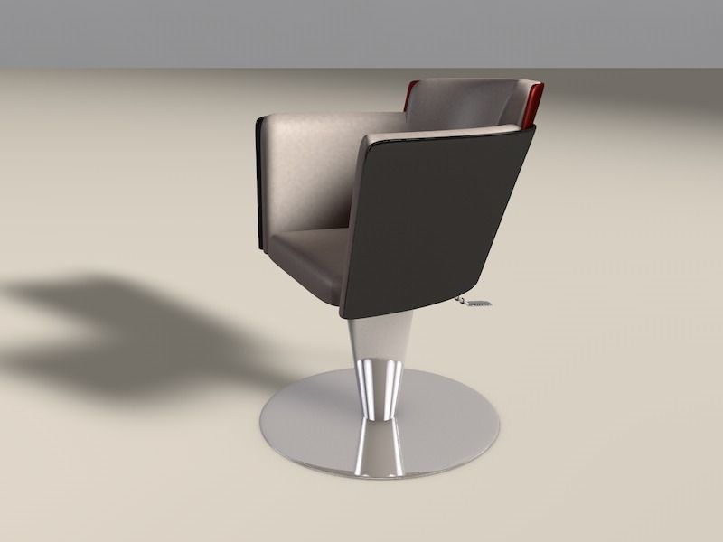 Barber Chair 3D model_1