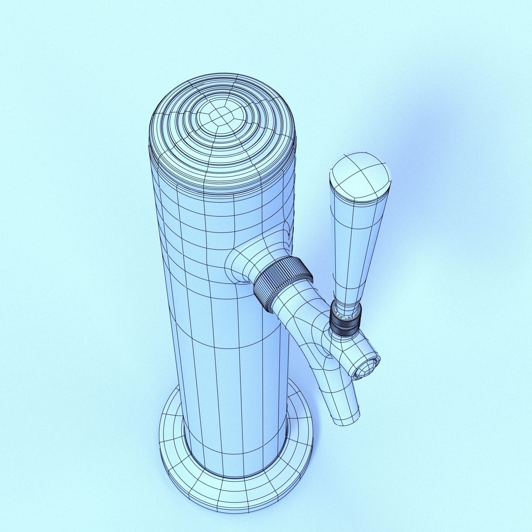 Beer Tower 3D model_6